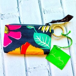 New! Vera Bradley Zip ID Case in Jazzy Blooms